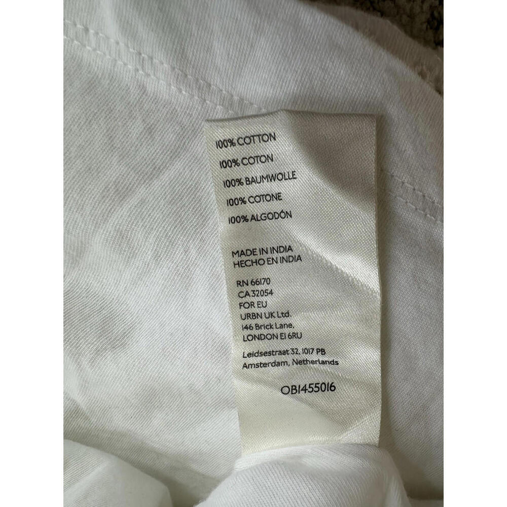 Free People Apricot Rose XS Embroidered Eyelet Tie Back Mini A Line Dress White - Picture 7 of 8